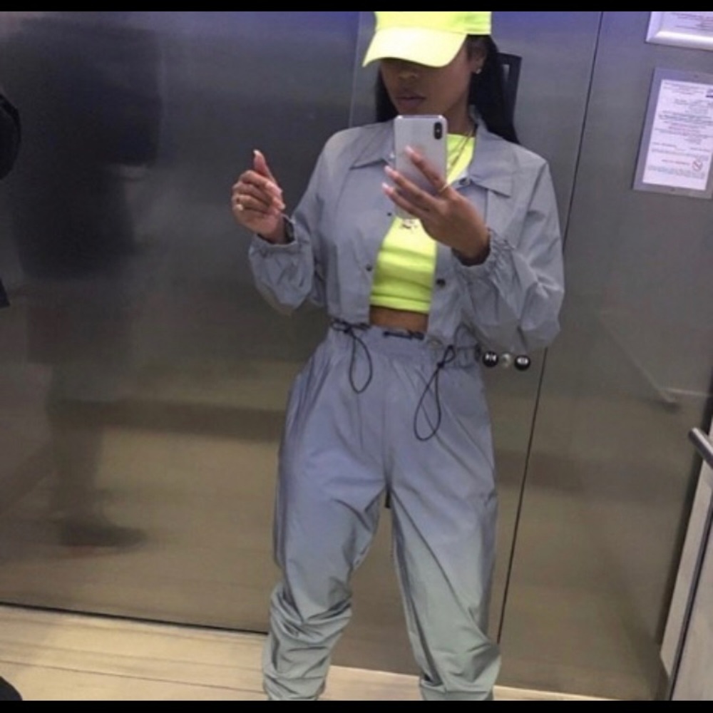Reflective track suit